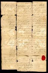 Probated will of Daniel Conrea, 1763