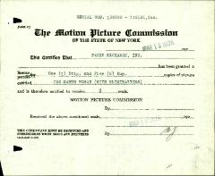 "The Earth Woman" motion picture case file