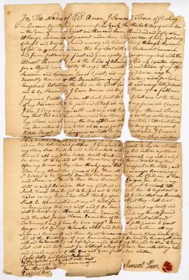 Probated will of Samuel Thorne, 1760