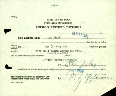 "With Car and Camera Around the World" motion picture case file