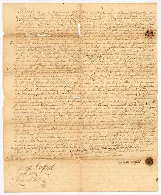 Probated will of Elijah Wright, 1767