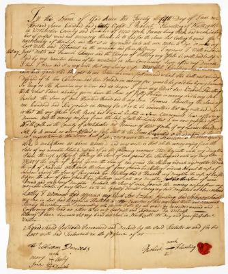 Probated will of Robert Flewelling, 1768