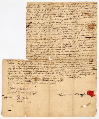 Probated will of Derick Thornycraft, 1768