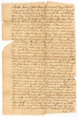 Probated will of Thomas Marshall, 1768