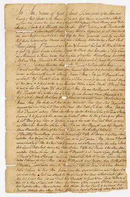 Probated will of John Genter, 1772