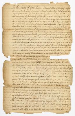 Probated will of Daniel Ebbets, 1773