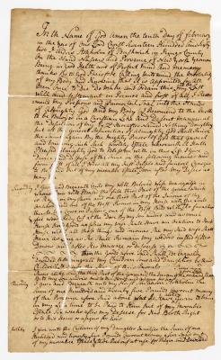 Probated will of Andris Stockholm, 1773