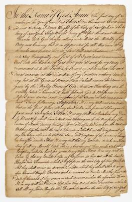 Probated will of Jonas Wright, 1773
