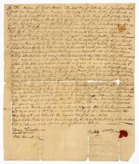 Probated will of Philip Wooley, 1781