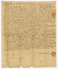 Probated will of Michael Golder, 1780