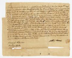 Probated will of Mary Sammis, 1781