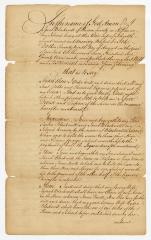 Probated will of Jacob Blackwell, 1780