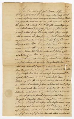 Probated will of Isaac Mott, 1780