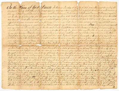 Probated will of Andrew Barclay, 1776