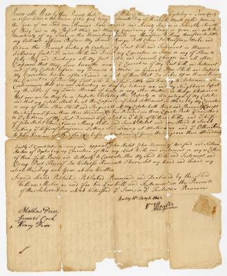 Probated will of William Moyle, 1776