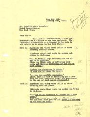 Eliminations made to script, "Profanación," 1934