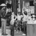 Children visiting Mr. Hooper's Store on Sesame Street