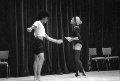 Members of the Afro-American Total Theatre in rehearsal