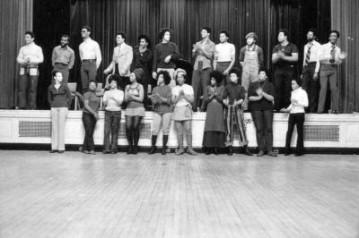 Members of the Afro-American Total Theatre in rehearsal