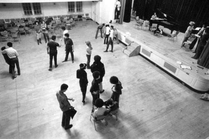 Members of the Afro-American Total Theatre in rehearsal