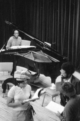 Members of the Afro-American Total Theatre in rehearsal