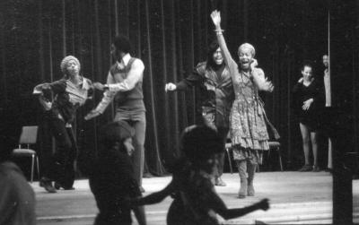 Members of the Afro-American Total Theatre in rehearsal