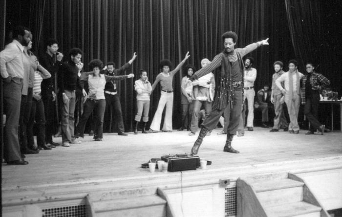 Members of the Afro-American Total Theatre in rehearsal