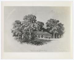 Drawing of Refreshment Stand and Comfort Station, Belmont Lake State Park
