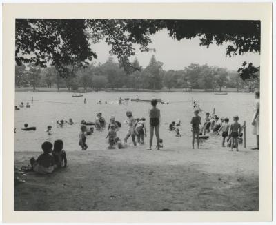Belmont Lake State Park. Bathing