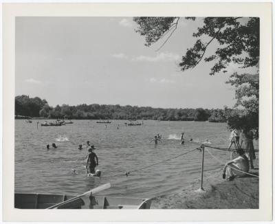 Belmont Lake State Park. Bathing