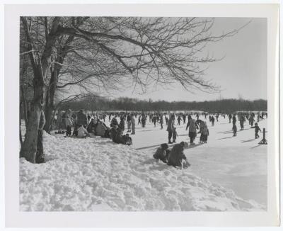 Belmont Lake State Park. Skating