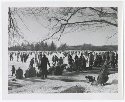 Belmont Lake State Park. Skating