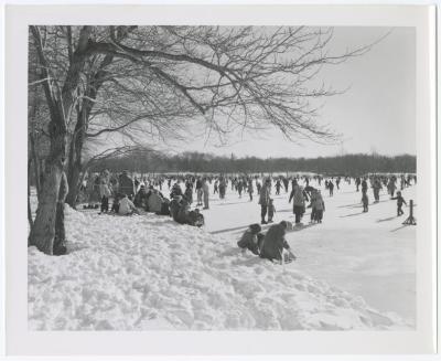 Belmont Lake State Park. Skating