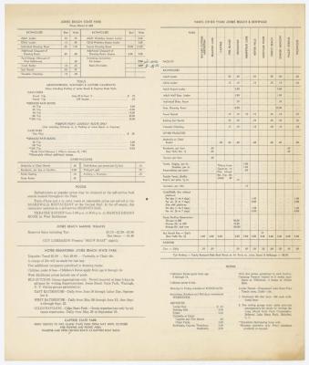 Schedule of Rates for Park Facilities; Long island Region