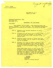 Letter, "Sed de Amor," 1946