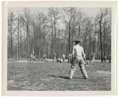 Baseball game at Belmont Lake State Park
