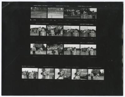 Contact sheet with seventeen images of Sunken Meadow State Park Bank of New York Golf