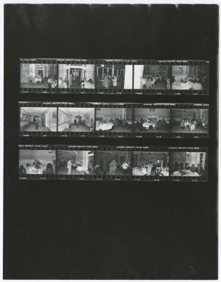Contact sheet with fifteen images of E. Seibert Retirement