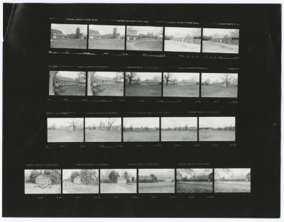 Contact sheet with twenty-one images of Caumsett State Park Barn Area