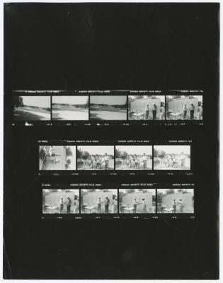 Contact sheet with thirteen images of Long Island PGA Tournament. Bethpage State Park