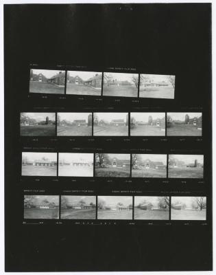 Contact sheet with nineteen images of Caumsett State Park Barn Area