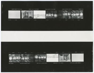 Contact sheet with six images mirrored of various park scenes