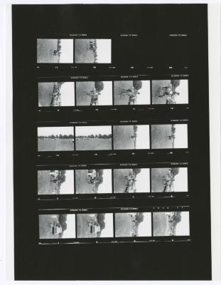 Contact sheet of eighteen images of Bethpage State Park Polo Field. Shearson Lehman Tournament