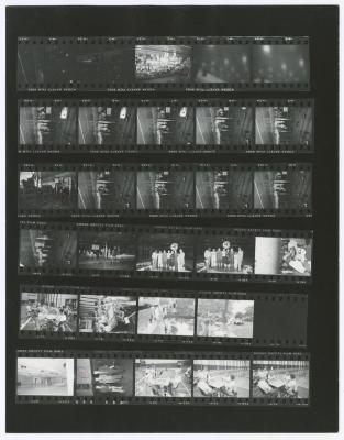 Contact sheet with twenty-nine images of Bethpage State Park Senior Games. Yellow course