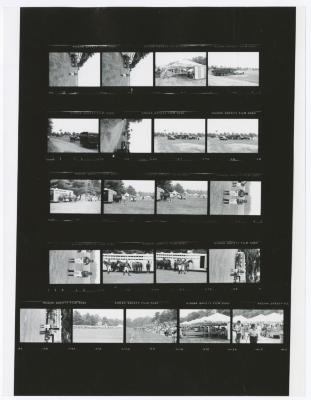 Contact sheet of twenty-one images of Bethpage State Park Polo Field. Shearson Lehman Tournament