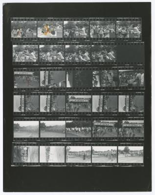 Contact sheet with twenty-nine images of Bethpage Miller Run Series