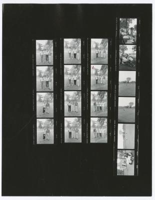Contact sheet with eighteen images of Bethpage State Park Senior Games. Yellow course