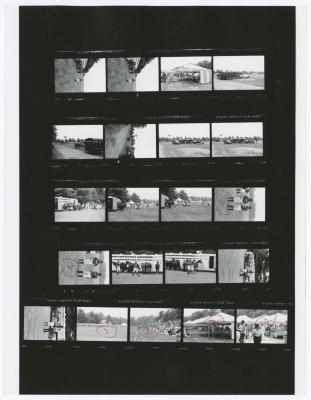Contact sheet of twenty-one images of Bethpage State Park Polo Field. Shearson Lehman Tournament