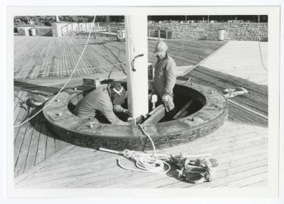 Jones Beach Flag Pole Removal, December 3-4, 1984