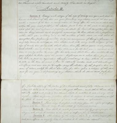Second Constitution of the State of New York, Article II